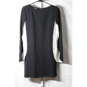ELISABETTA FRANCHI DRESS BLACK White Sleeve